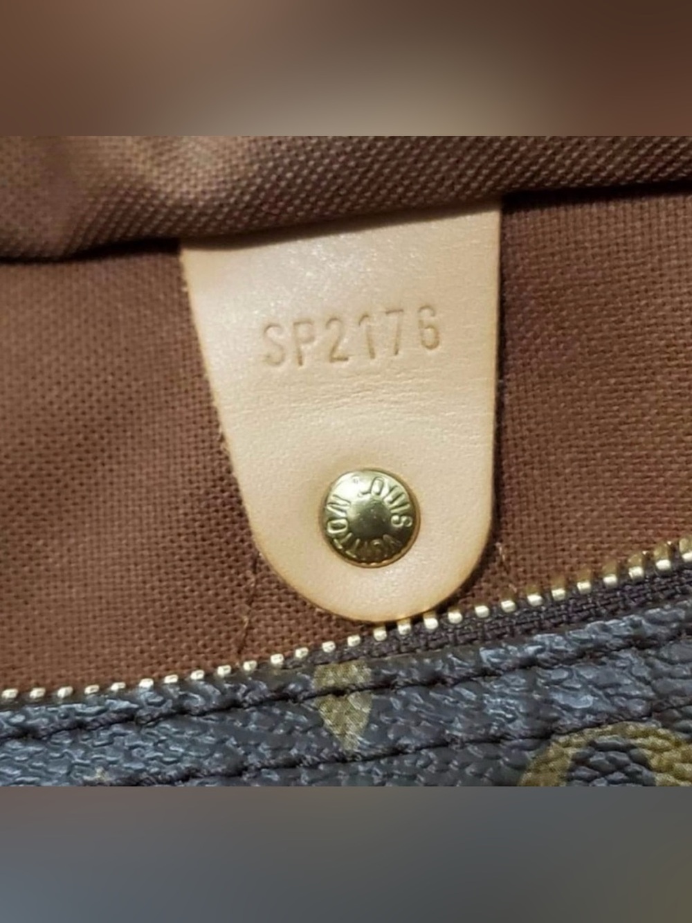 Louis Vuitton Brown Monogram Bag with Tan Accents - Picture 11 of 14